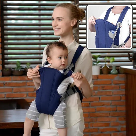 Porte bébé bleu